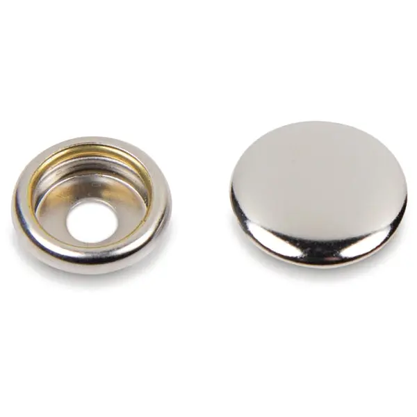 Stainless Steel Button Socket With Barrel,  Female,  1/4",  40 Sets 1
