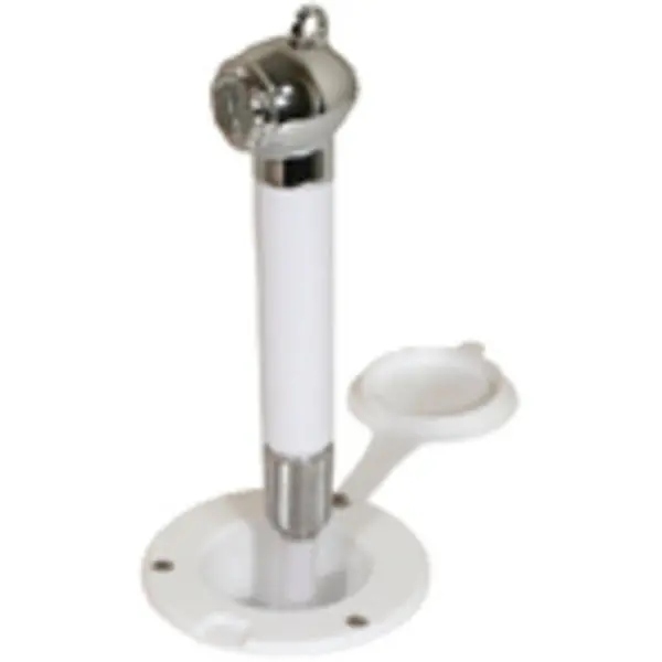 10055 Recessed Transom Shower Wht W 6Ft Nylon Hose, Horizontal Mnt Only 1