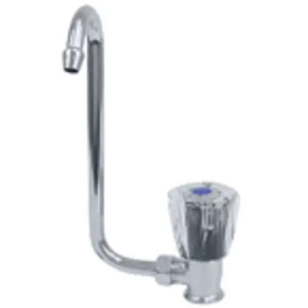 10056 Chrome Plated Brass Folding Cold Water Tap W Clear Acrylic Knob 1