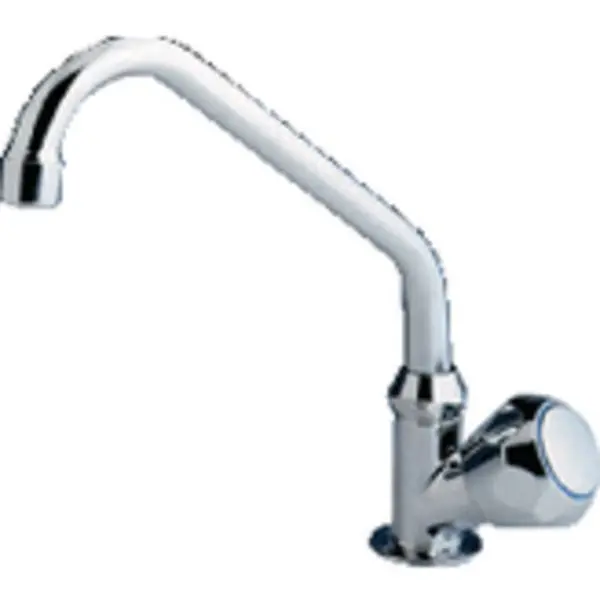10169 Standard Cold Water Tap W/ Dbl Bend Swivel Spout,  Standard Knob 1