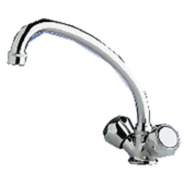 10438 Chrome Plated Brass Galley Mixer W High-Reach Swivel Spout, Stand 1