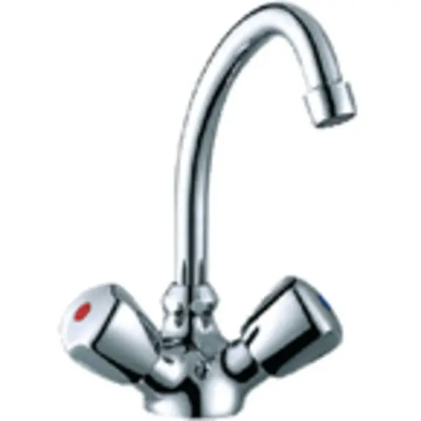 70002 Chrome Plated Brass Classic Swivel J-Spout Galley Mixer Faucet 1
