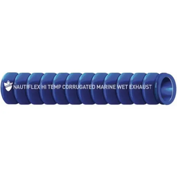 Corrugated Blue Series 262 Silicone Water Exhaust 12-1/2' Hose 1
