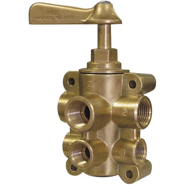 6-Port Fuel Valve 1/2 In. Supply 1