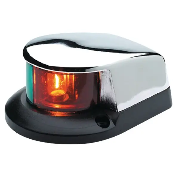 Horiznl Mnt Led Bi-Color Bow Light-Chrome Pltd 4" Lx 3-1/8" Wx1-3/4"H 1