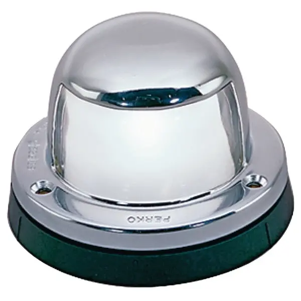 Horizontal Mount Chrome Plated Brass Stern Light,  2-3/8"O.D.,  1-5/8"H 1