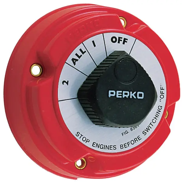 Multi Position Battery Selector Switch W/Out Lock,  5-1/4" Dia.X2-5/8" 1