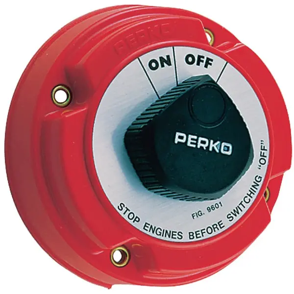 Main Battery Switch Without Lock,  5-1/4" Dia. X 2-5/8" 1