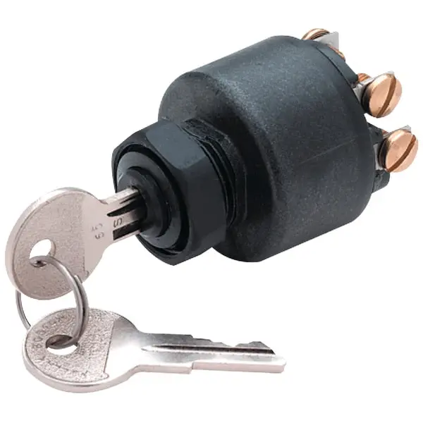 Johnson/Evinrude 3 Position Ignition Starter Switch,  Delrin,  6 Term.S 1