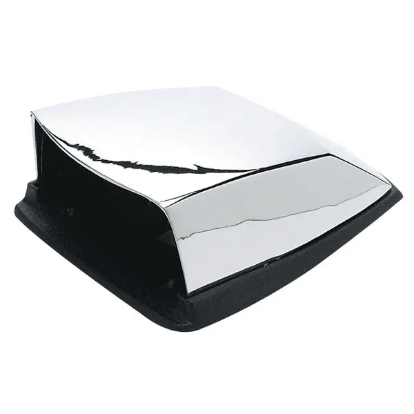 Chrome Plated Zamak Cowl Ventilator,  5-1/4" L X 5-7/8" W X 2-1/4" H 1