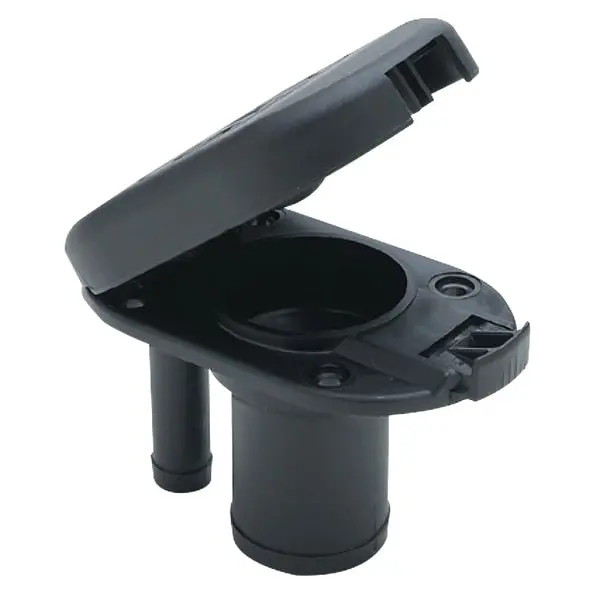 Molded Plastic Gas Deck Fill With Vent And Cap For 1-1/2"Hose 1