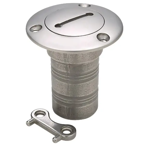 Stainless Steel Diesel Deck Fill With Cap For 1-1/2"Hose 1