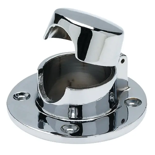 Chrome Plated Brass Hinged Rope Deck Pipe 1