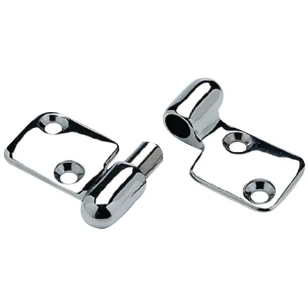 Chrome Plated Cast Brass Take-Apart Motor Box Hinge,  3-5/16" X 2-1/8" 1