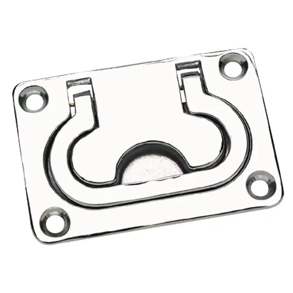Flush Lifting Handle Chrome Plated Brass,  3" X 2-1/16" 1