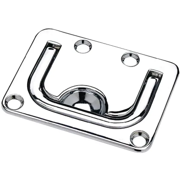 Flush Lifting Handle Chrome Plated Zinc,  3" X 2-1/4" 1
