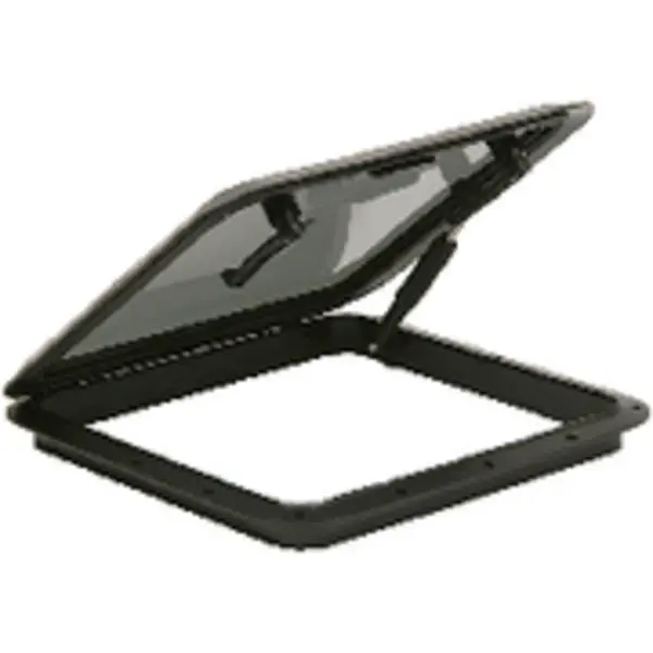 Hatch Package With Trim Ring & Screen; Black W/Smoked Acrylic Lens 1