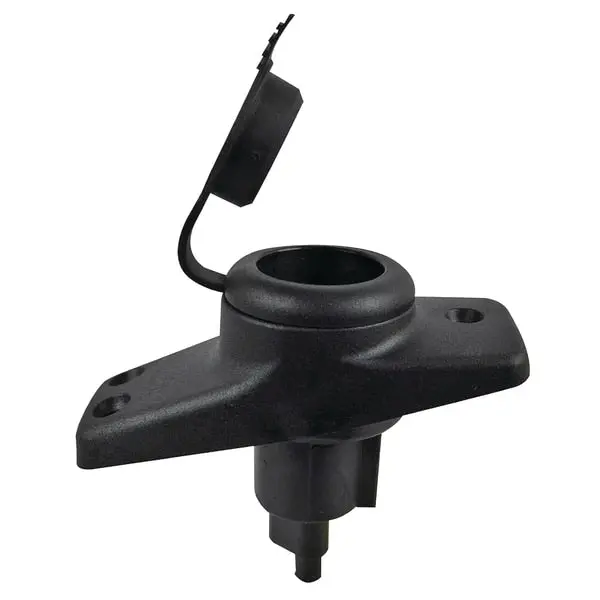 Spare Light Base Assembly,  Blk Nylon Plastic W/Rubber Cover 1