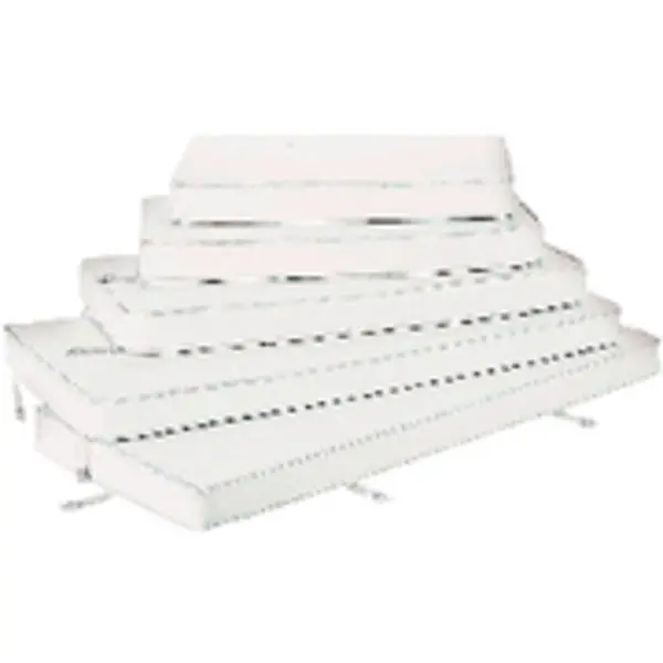 White Cooler Cushion W/Snap Straps,  Fits 128 Qt.,  38-1/4"X17-1/2"X3" 1