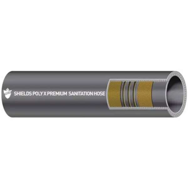 Marine Poly X Sanitation Polyurethane Flexible Hose,  12-1/2' 1