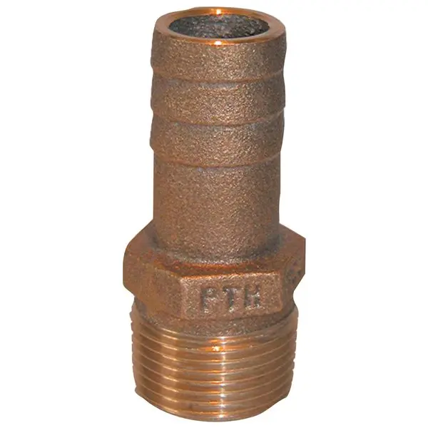 Pth Bronze Standard Flow Pipe-To-Hose Adapter With Npt Thread 1
