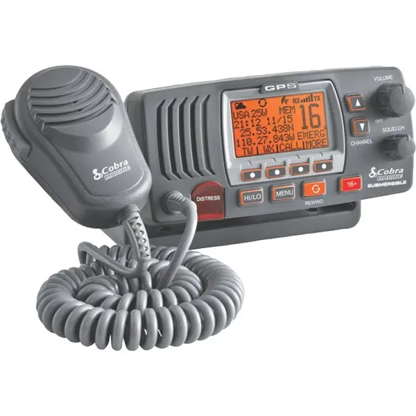 Fixed Mount Class D Vhf Radio W/Built-In Gps Receiver (Includes Flush Mount And Fixed Mount Kits) 1