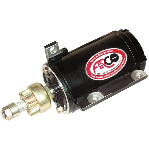 Original Equipment Quality Outboard Starter,  9-Tooth Drive Gear 1