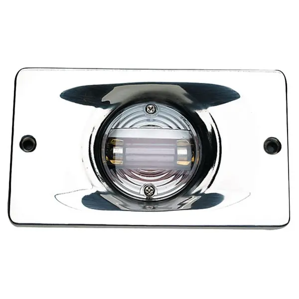 Transom Light With Ss Flange,  Rectangular,  5-1/8"X3-1/16"X1"D 1