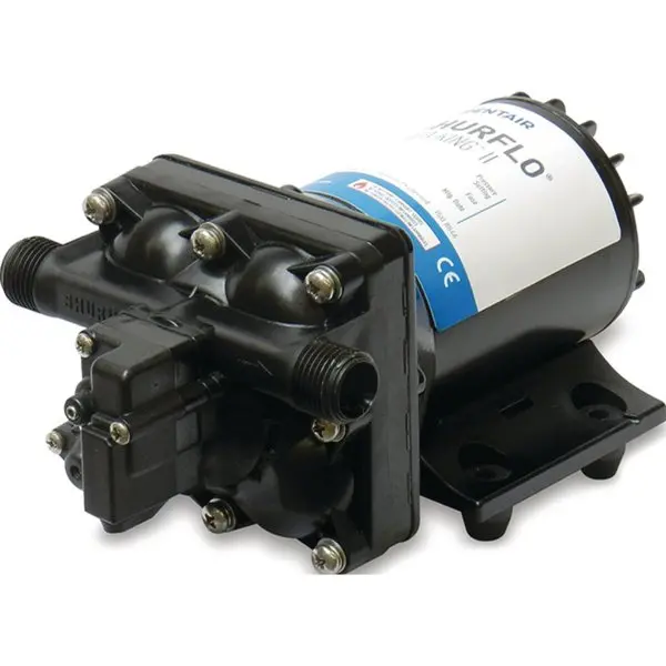 Shurflo Aqua King Ii Black 55 Psi 3 Gpm Automatic Fresh Water Pump 8 1/8" X 5" X 4 1/8" 1