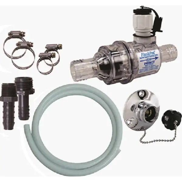 Freshwater Inboard Flushing Kit W/ 7' Hose,  Fittings And Clamps 1