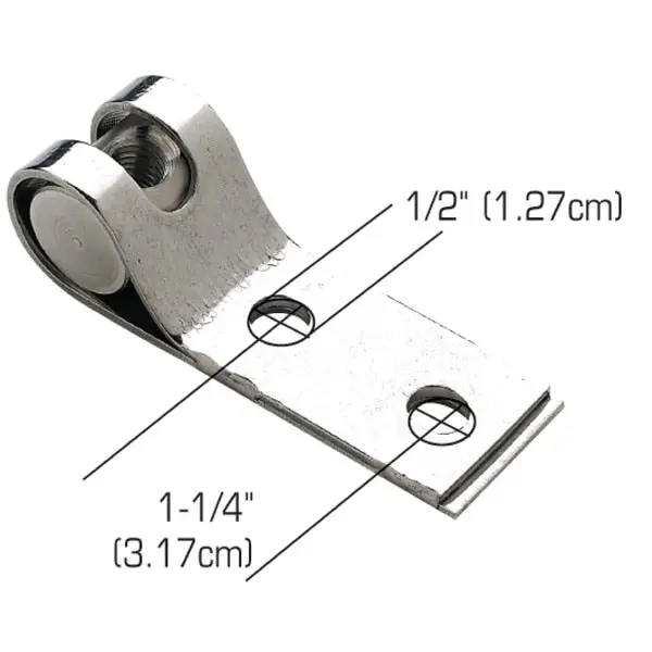 Ss Lifting Eye Adapter Plate, Use W/30231 & 30241,  Fits 1-1/4" Id Eyes 1