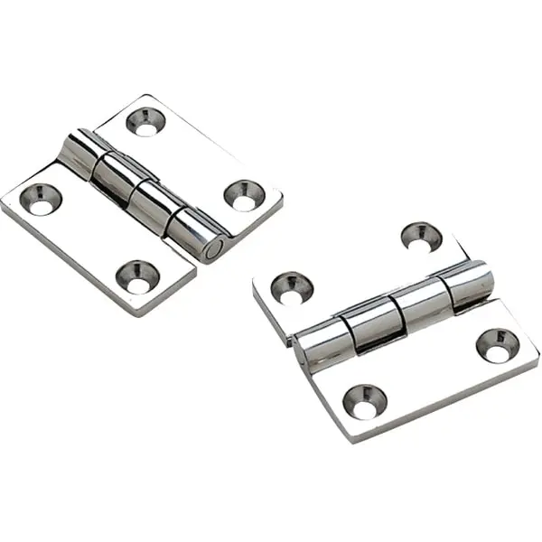 (2) 316 Stainless Steel Butt Hinges,  1-1/2" X 1-1/2" 1