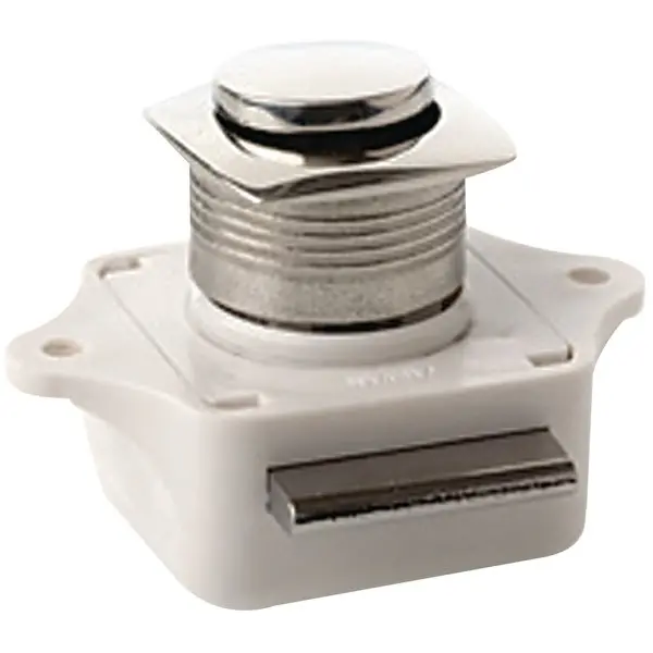 Seadog 225320 Push Button Rim Latch - Square / Round,  Stainless/Plastic Housing 1