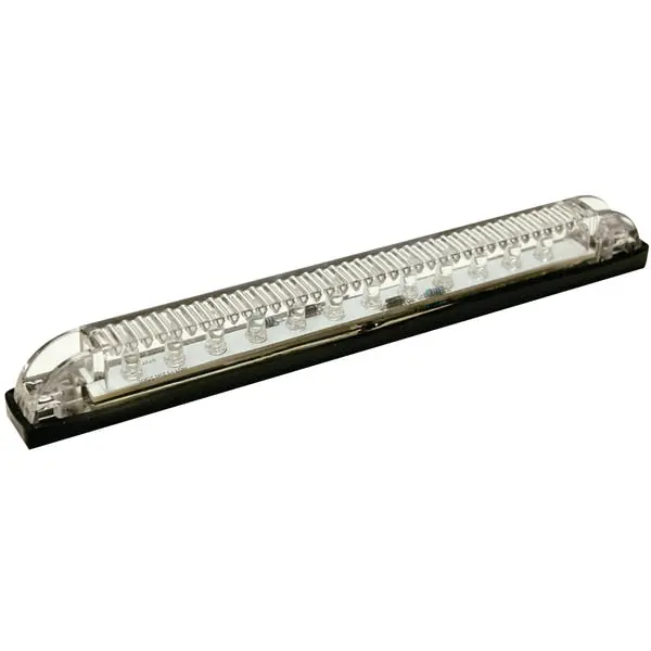 Red Led Underwater Light Strip,  12 Leds,  24 Lumens,  8" L X 1/2" W 1
