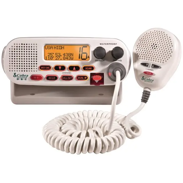Cobra Marine Class-D Dsc Vhf Radio Flush Mount - White 1