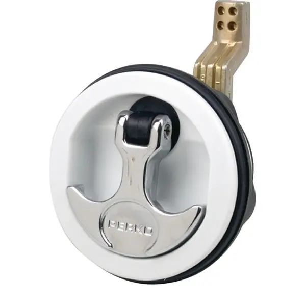 White T-Handle Surface Mount Latch - 3/4" - 2-3/8" 1