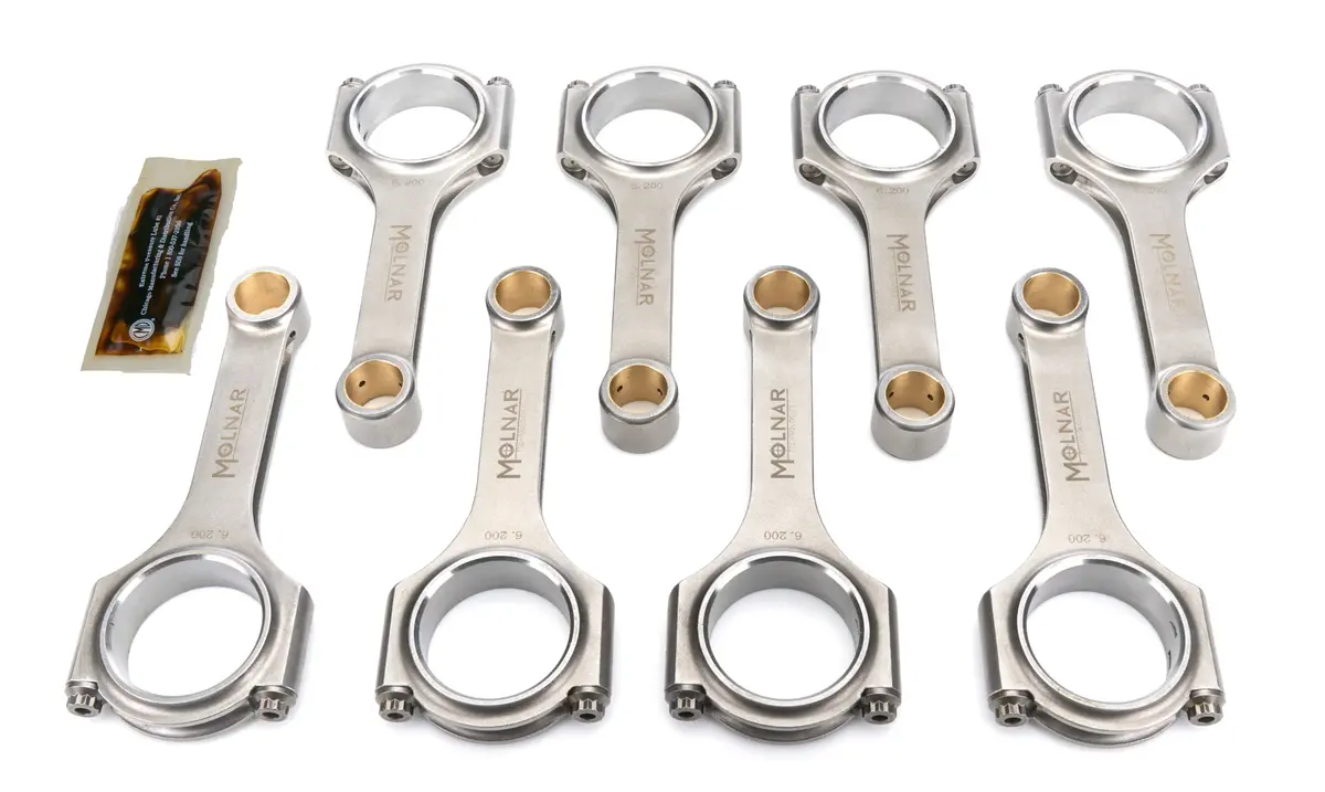 Molnar Ch6200nlb-Lst8-A Power Adder 6.200 H-Beam Rod Set For Chevrolet Gen Iii/Iv Ls 1