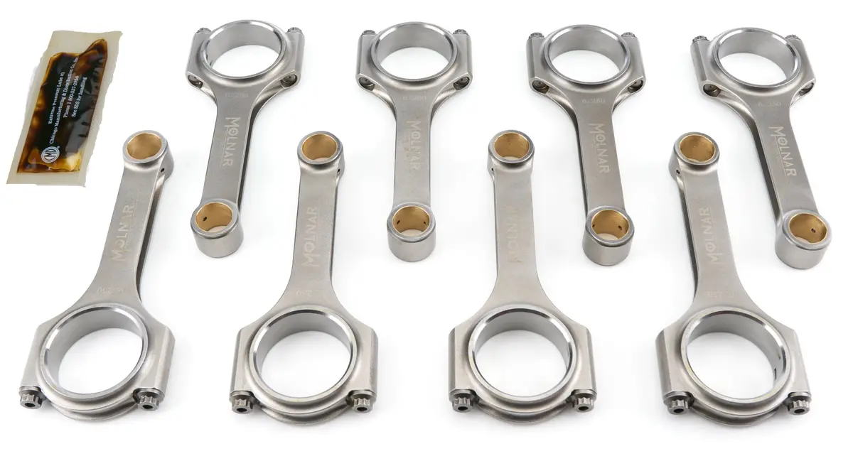 Molnar Ch6250nlb8-A 6.250 H-Beam Rod Set For Chevrolet Sbc 1