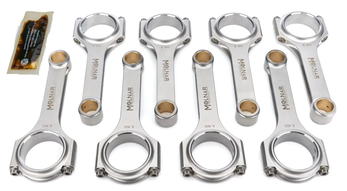 Molnar Ch6800vtb8-A 6.800 H-Beam Rod Set For Chevrolet Bbc 1