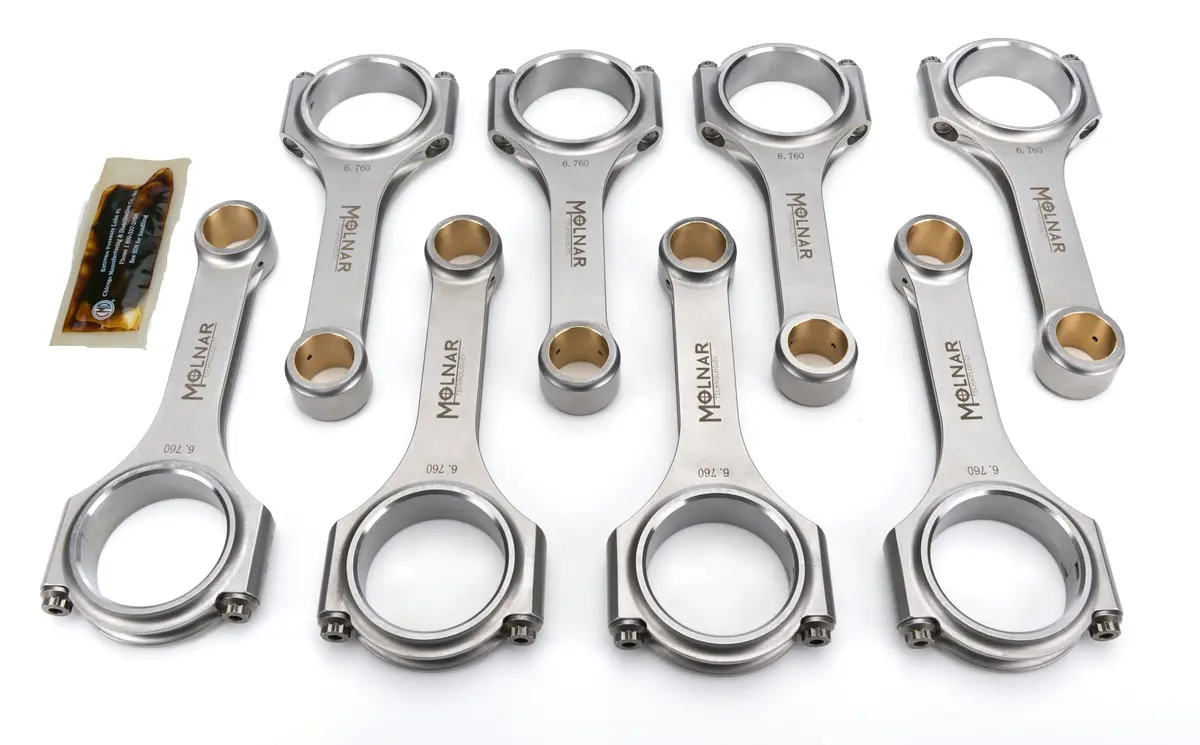 Molnar Dh6760yyb8-A 6.760 H-Beam Rod Set For Mopar Big Block Wedge 1