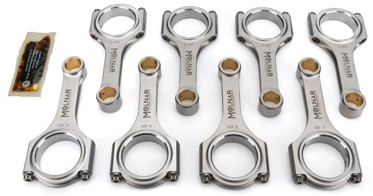 Molnar Fh5400nlb-T8-A 5.400 H-Beam Rod Set For Ford Sbf 302 1