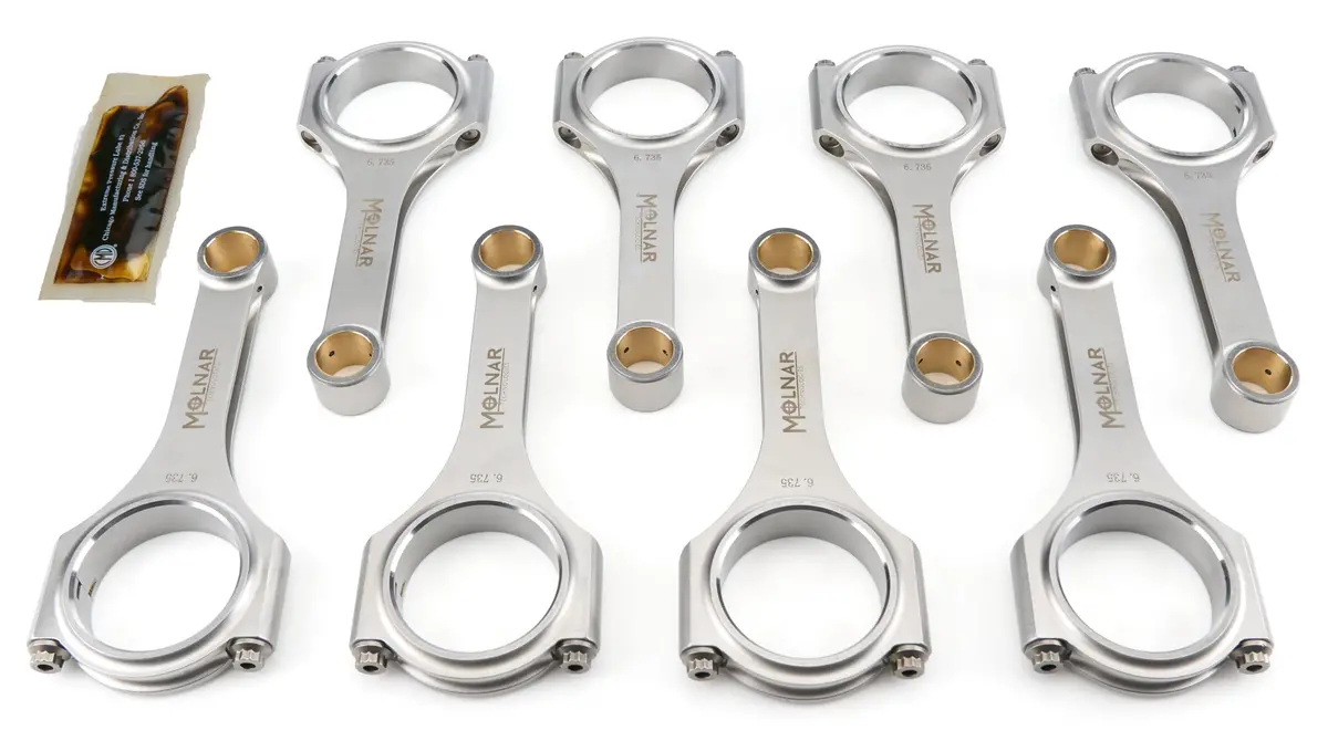 Molnar Oh6735zrb8-A 6.735 H-Beam Rod Set For Oldsmobile V8 425 1