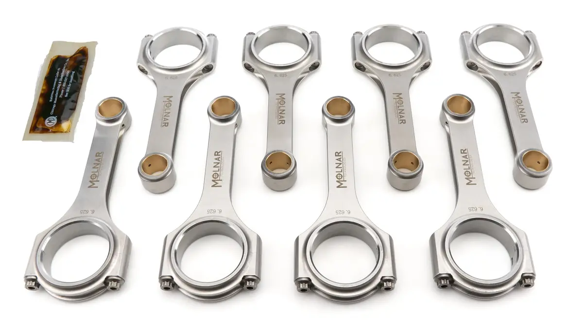 Molnar Ph6625wrb8-A 6.625 H-Beam Rod Set For Pontiac V8 1