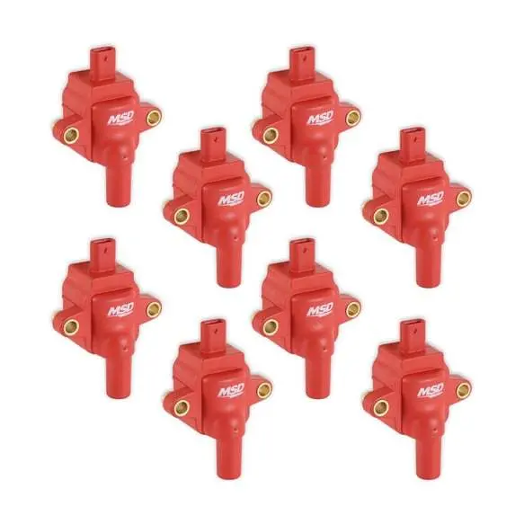 Msd 82838 8-Pack Red Coils For  Ford Godzilla 7.3L 1