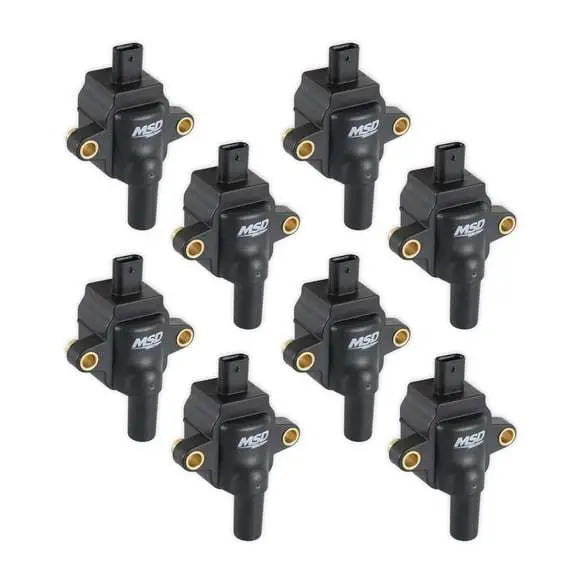 Msd 828383 8-Pack Black Coils For Ford Godzilla 7.3L 1
