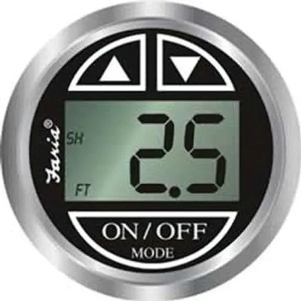 Depth Gauge-Digital Black Ss,  #13750 1