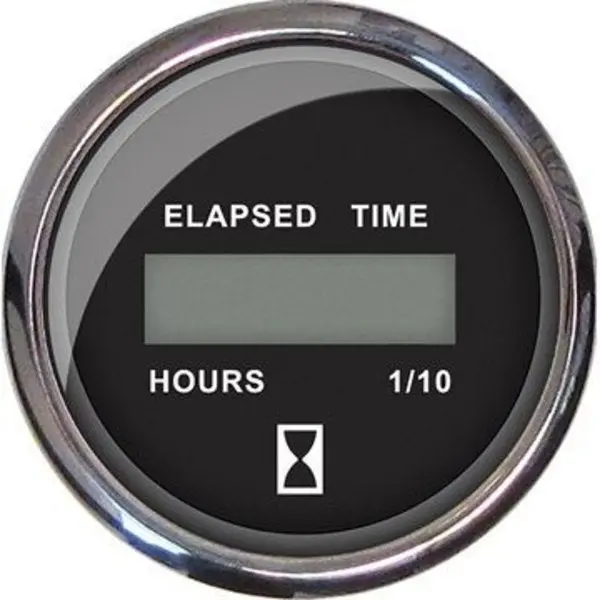 Hourmeter-Digital 12V-32V Blk,  #13715 1