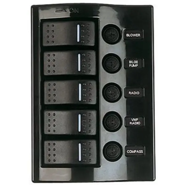 Panel-5 Switch Fuse Wave Style,  #425110-1 1