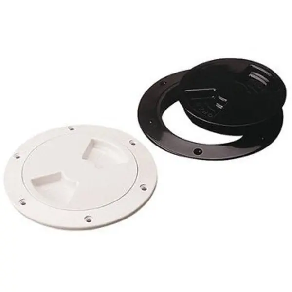 Plate-Deck 4-1/2" White Smth,  #336140-1 1