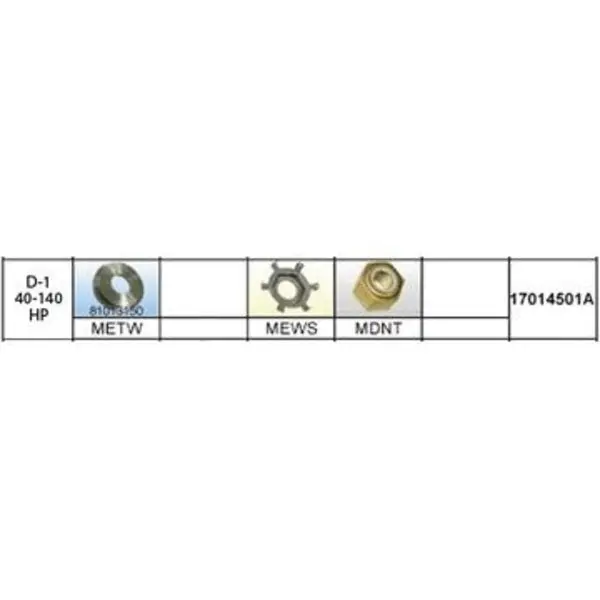 Prop Kit-Merc 40-140Hp Mdpkt1,  #17014501A 1